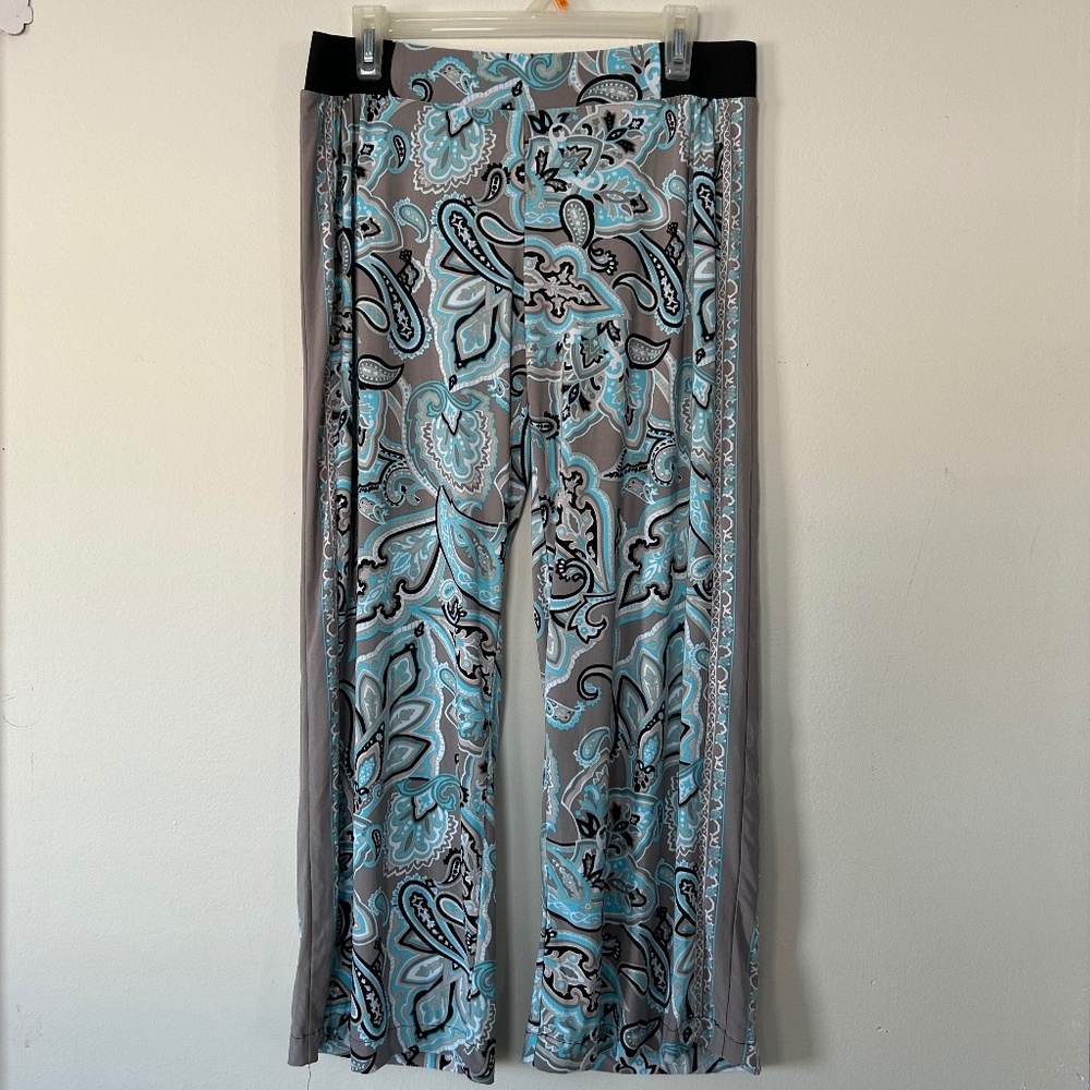 🌺Paisley Print Wide Leg Pamts